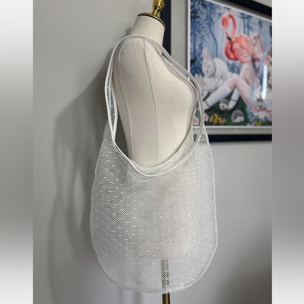 Mesh Market Tote Bag Reusable Shopping Bag Coquette Dainty Feminine